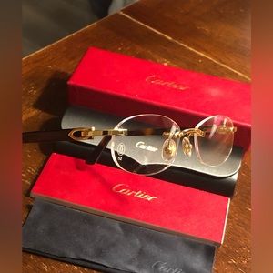 Cartier tortoise acetate glasses